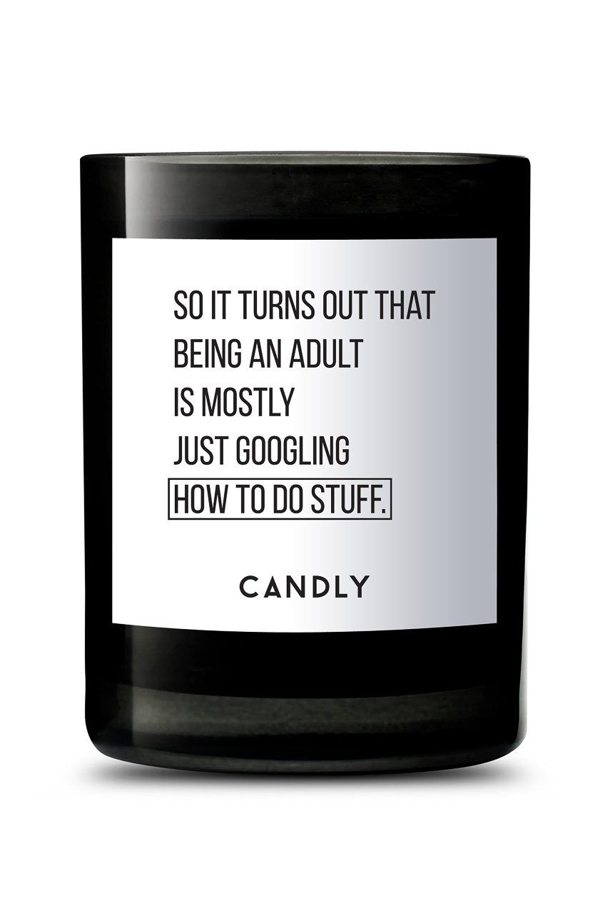 Candly - Lumanare parfumata de soia So it turns out that being an adult is mostly just googling hot to do stuff 250 g Candly - Lumanare parfumata de soia So it turns out that being an adult is mostly just googling hot to do stuff 250 g
