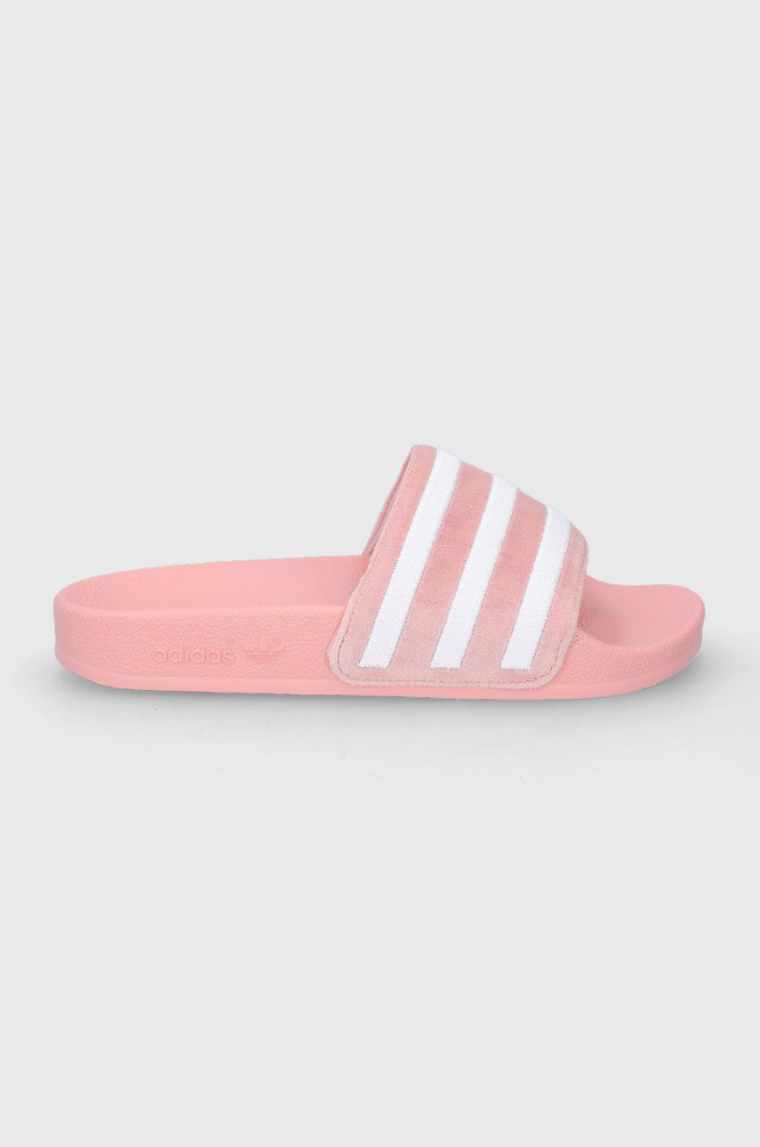 adidas Originals papuci GX3372 femei, culoarea roz GX3372-WONMA/WHT adidas Originals papuci GX3372 femei, culoarea roz GX3372-WONMA/WHT
