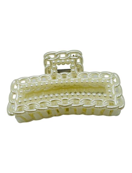 En-gros Cleste pentru par model deosebit Alb Perlat Dreptunghiular, marime mare En-gros Cleste pentru par model deosebit Alb Perlat Dreptunghiular, marime mare