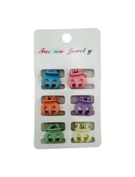 En-gros Set 6Clesti pentru par marime mica 3cm, din silicon, multicolor En-gros Set 6Clesti pentru par marime mica 3cm, din silicon, multicolor