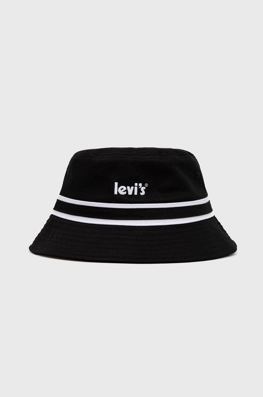 Levi's pălărie din bumbac culoarea negru, bumbac D6627.0002-59 Levi's pălărie din bumbac culoarea negru, bumbac D6627.0002-59