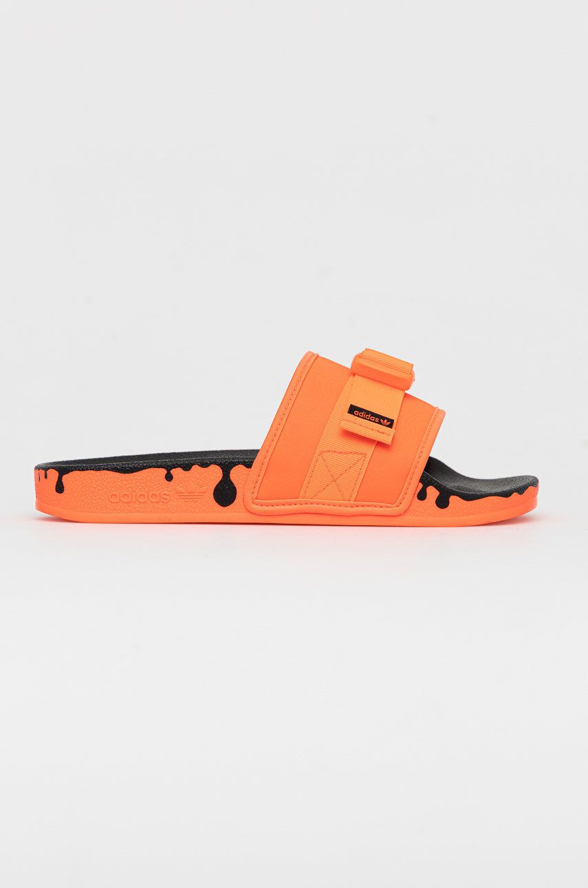 adidas Originals papuci GY1009 femei, culoarea portocaliu GY1009-SOLRED adidas Originals papuci GY1009 femei, culoarea portocaliu GY1009-SOLRED