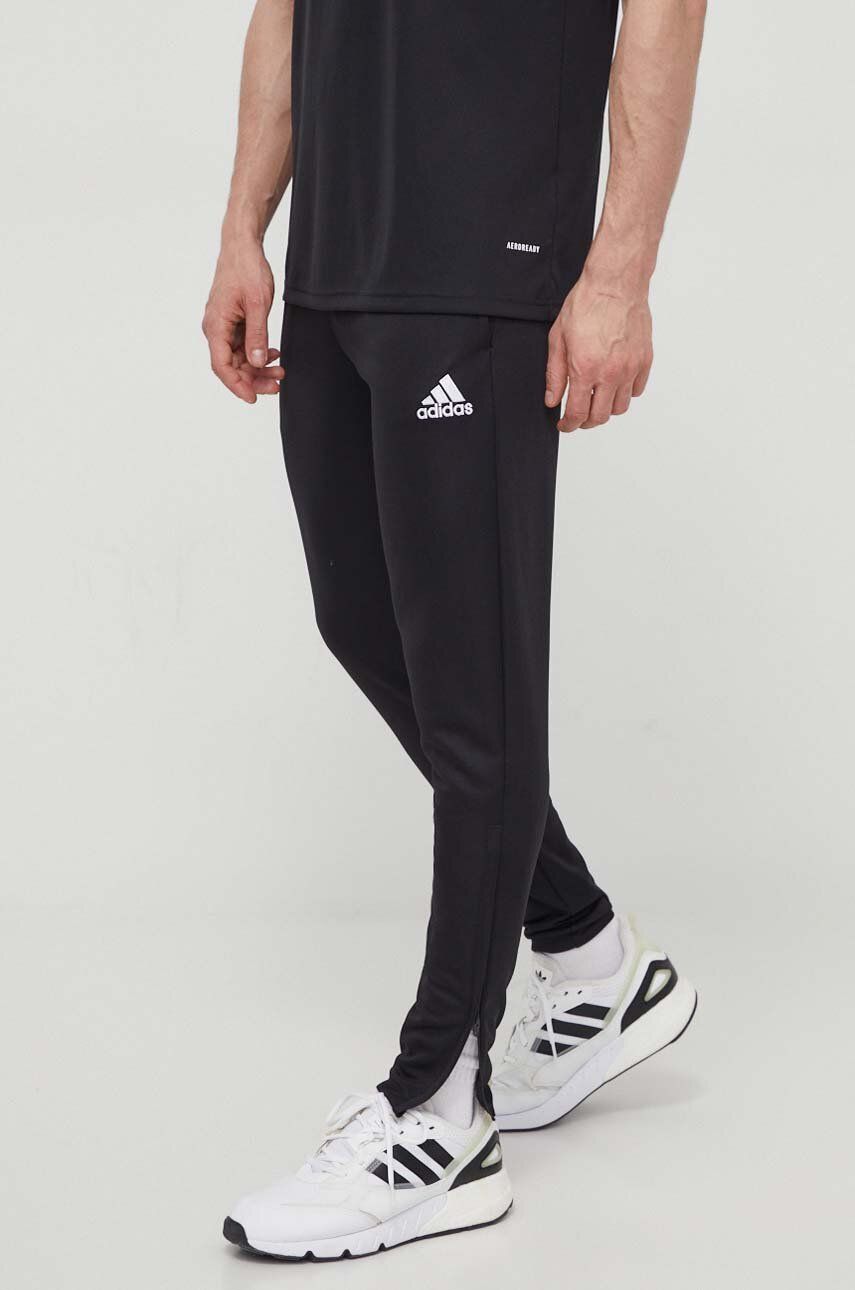 adidas Performance pantaloni de antrenament Entrada 22 HC0332 bărbați, culoarea negru, mulați HC0332 adidas Performance pantaloni de antrenament Entrada 22 HC0332 bărbați, culoarea negru, mulați HC0332