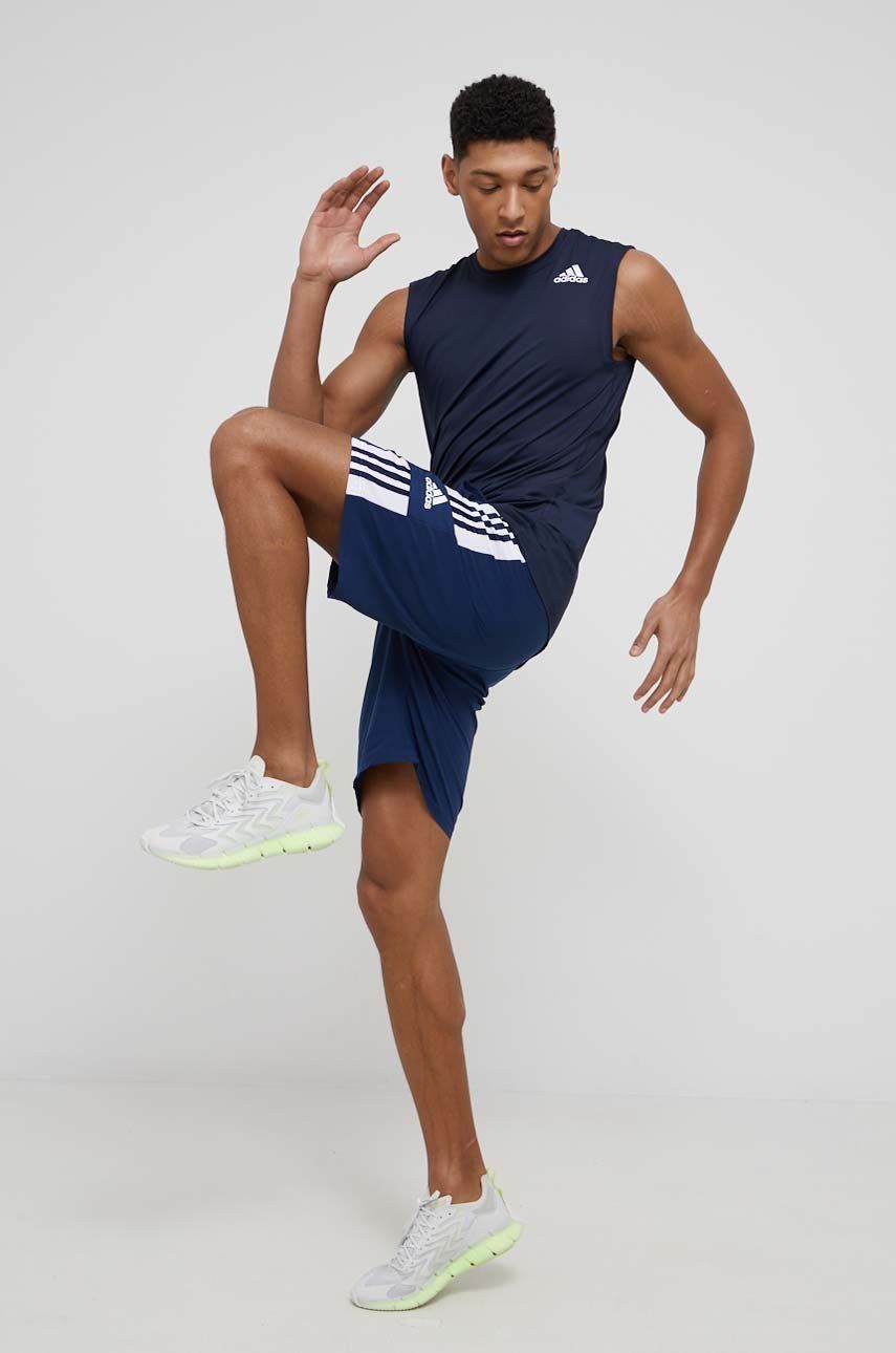 adidas Performance pantaloni scurți de antrenament HC6281 bărbați, culoarea bleumarin HC6281 adidas Performance pantaloni scurți de antrenament HC6281 bărbați, culoarea bleumarin HC6281