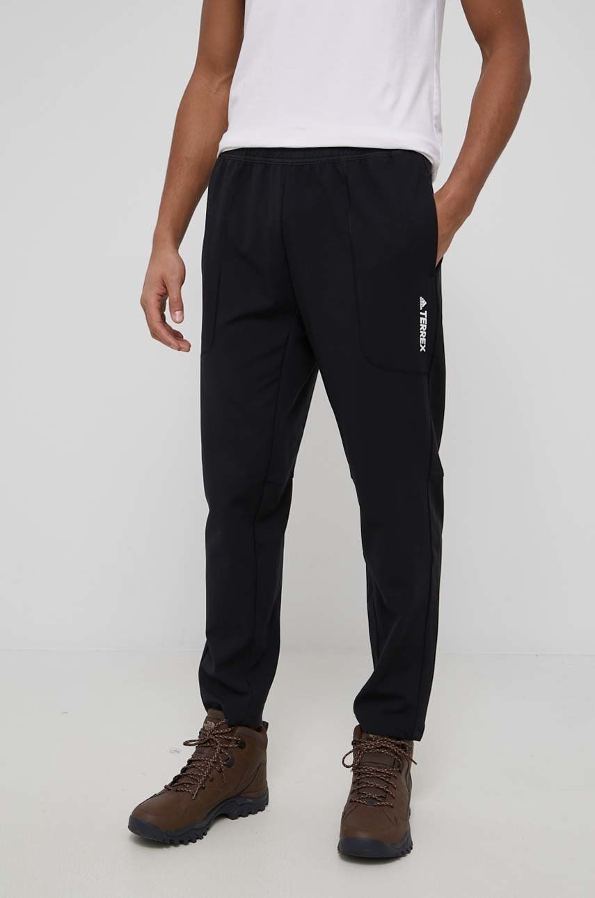 adidas TERREX pantaloni de exterior GM4771 barbati, culoarea negru adidas TERREX pantaloni de exterior GM4771 barbati, culoarea negru
