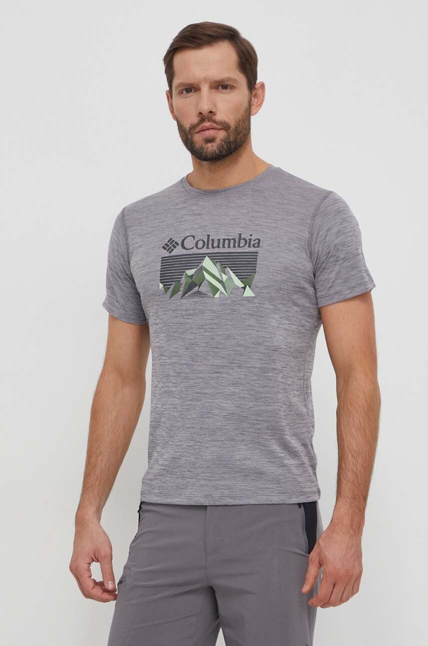 Columbia tricou sport Zero Rules culoarea negru, cu imprimeu 1533291 Columbia tricou sport Zero Rules culoarea negru, cu imprimeu 1533291