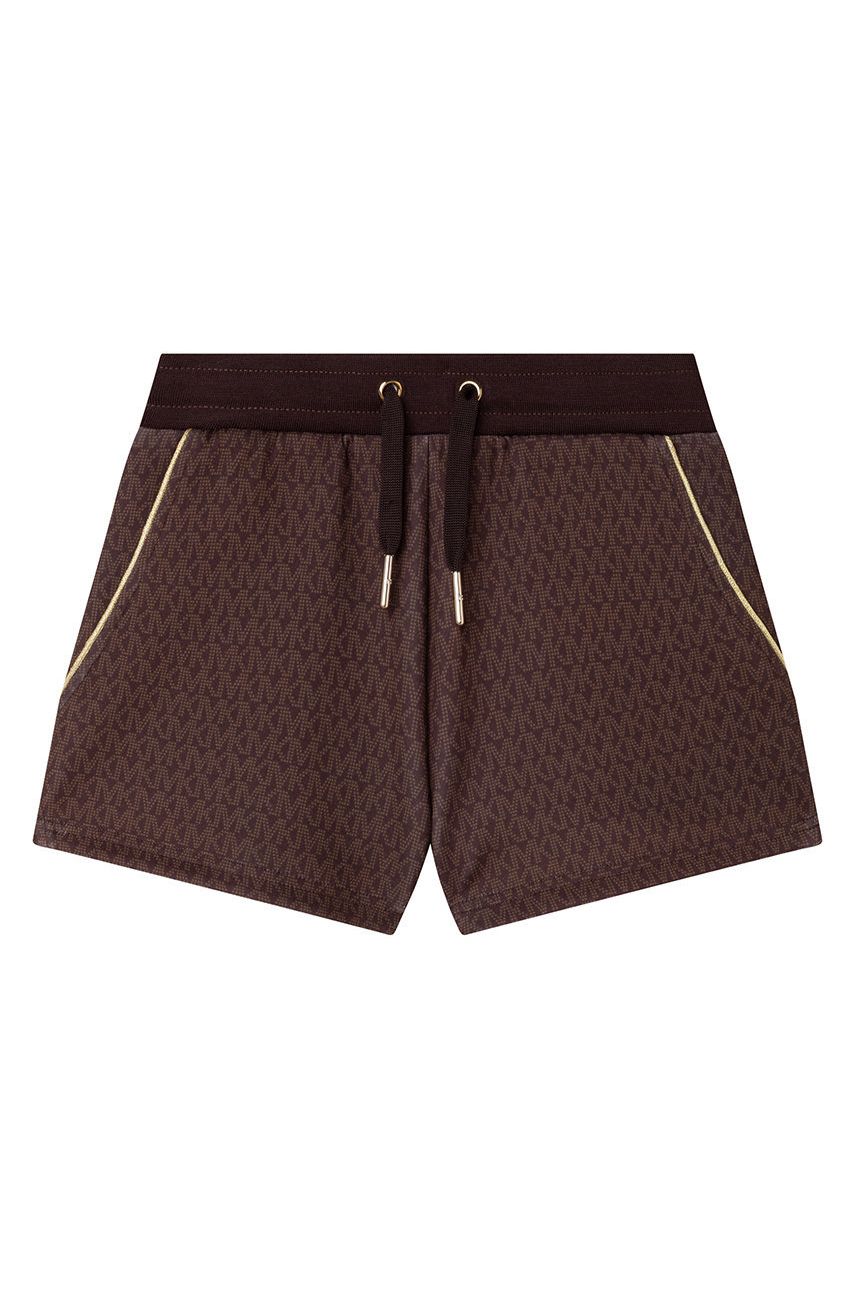 Michael Kors pantaloni scurti copii culoarea maro, modelator, talie reglabila Michael Kors pantaloni scurti copii culoarea maro, modelator, talie reglabila