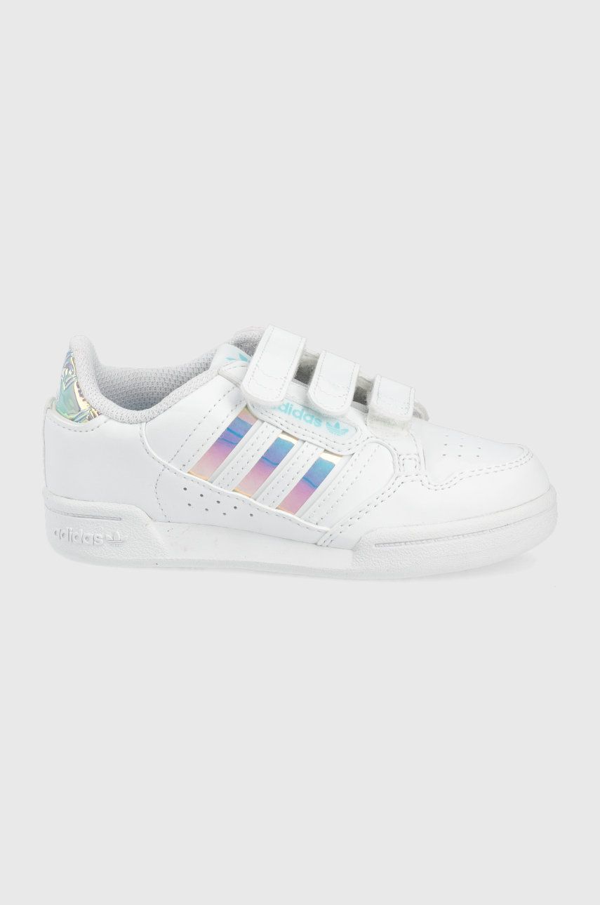 adidas Originals sneakers pentru copii Continental 80 culoarea alb adidas Originals sneakers pentru copii Continental 80 culoarea alb