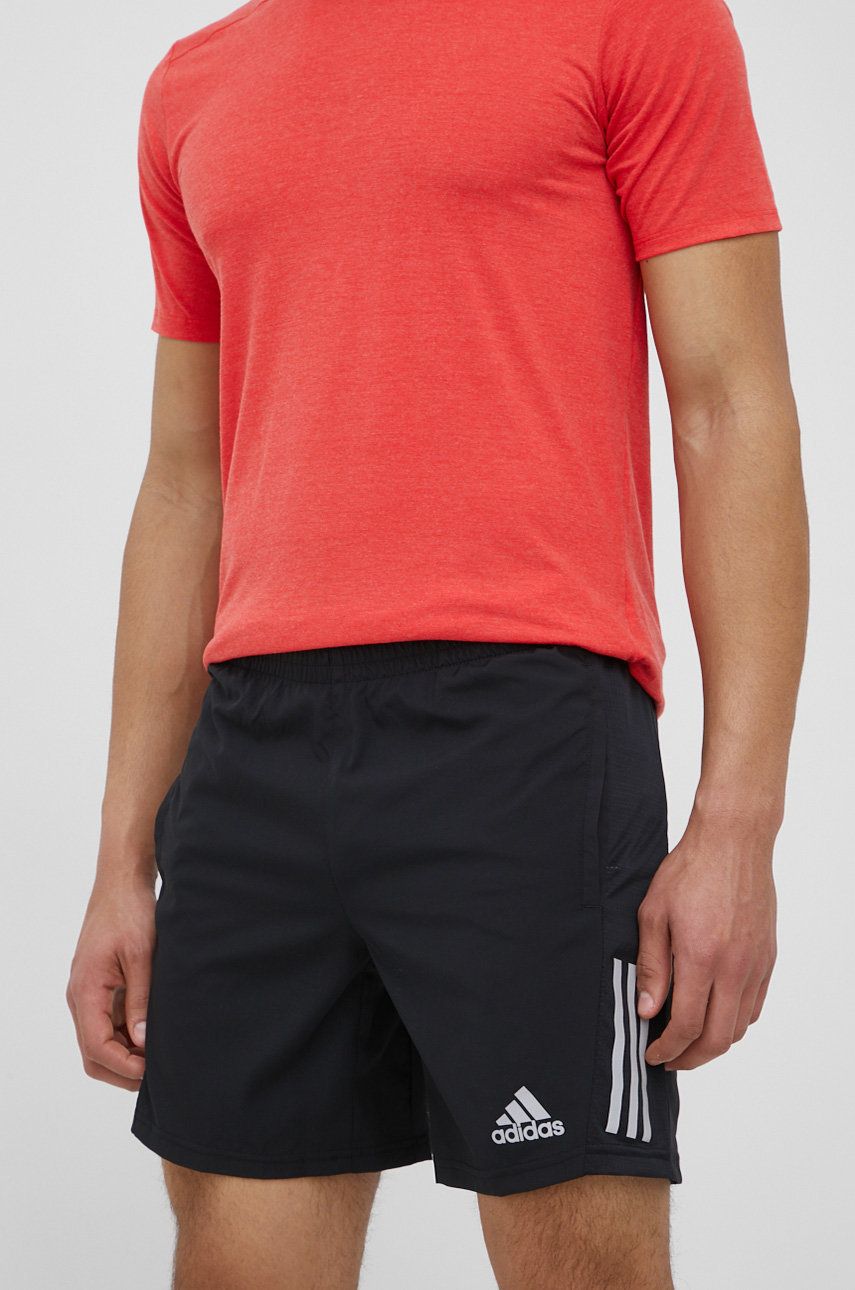 adidas Performance pantaloni scurți de alergare Own The Run H58593 barbati, culoarea negru adidas Performance pantaloni scurți de alergare Own The Run H58593 barbati, culoarea negru