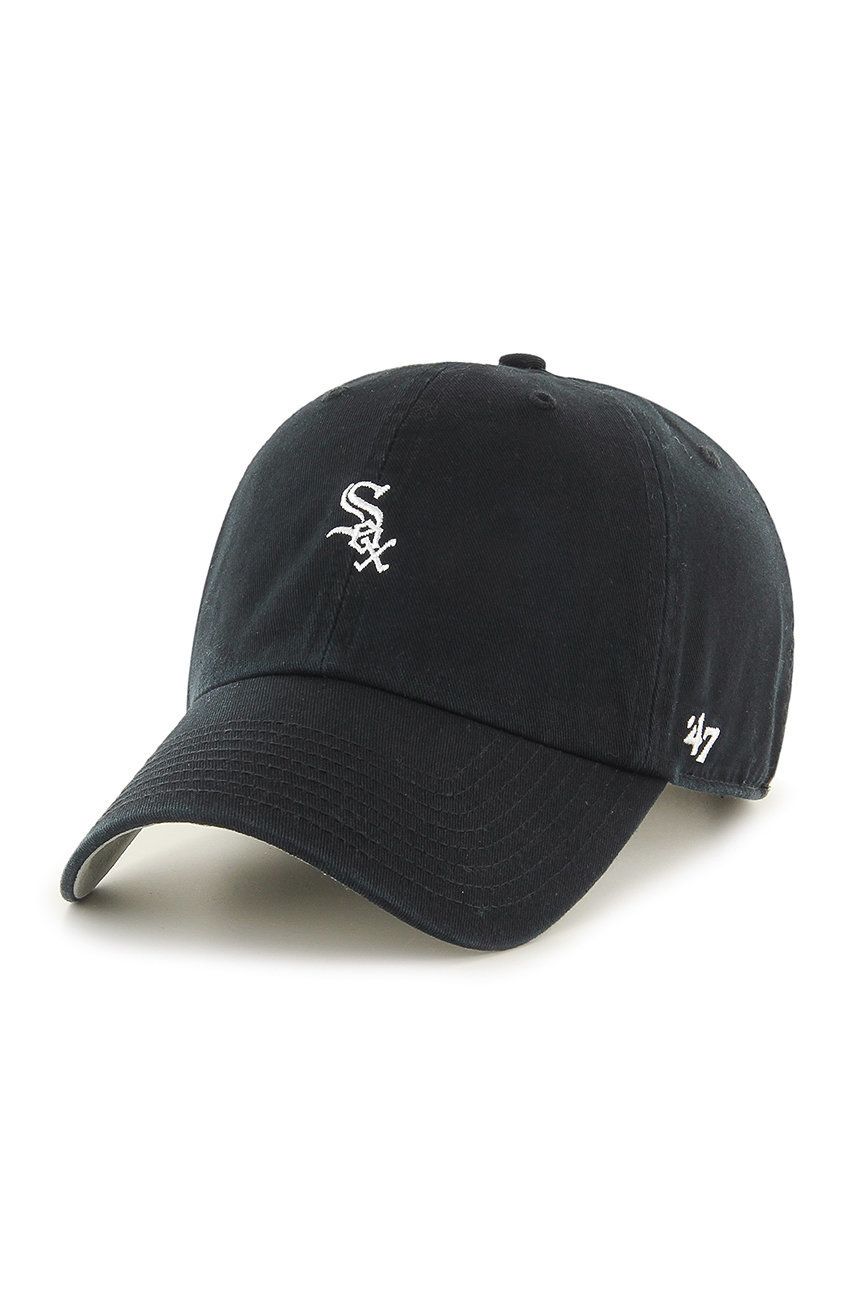 47brand șapcă Chicago White Sox culoarea negru, cu imprimeu 47brand șapcă Chicago White Sox culoarea negru, cu imprimeu