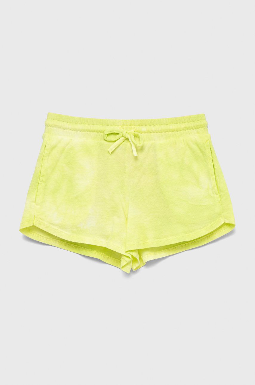 United Colors of Benetton pantaloni scurți din bumbac pentru copii culoarea verde, modelator United Colors of Benetton pantaloni scurți din bumbac pentru copii culoarea verde, modelator