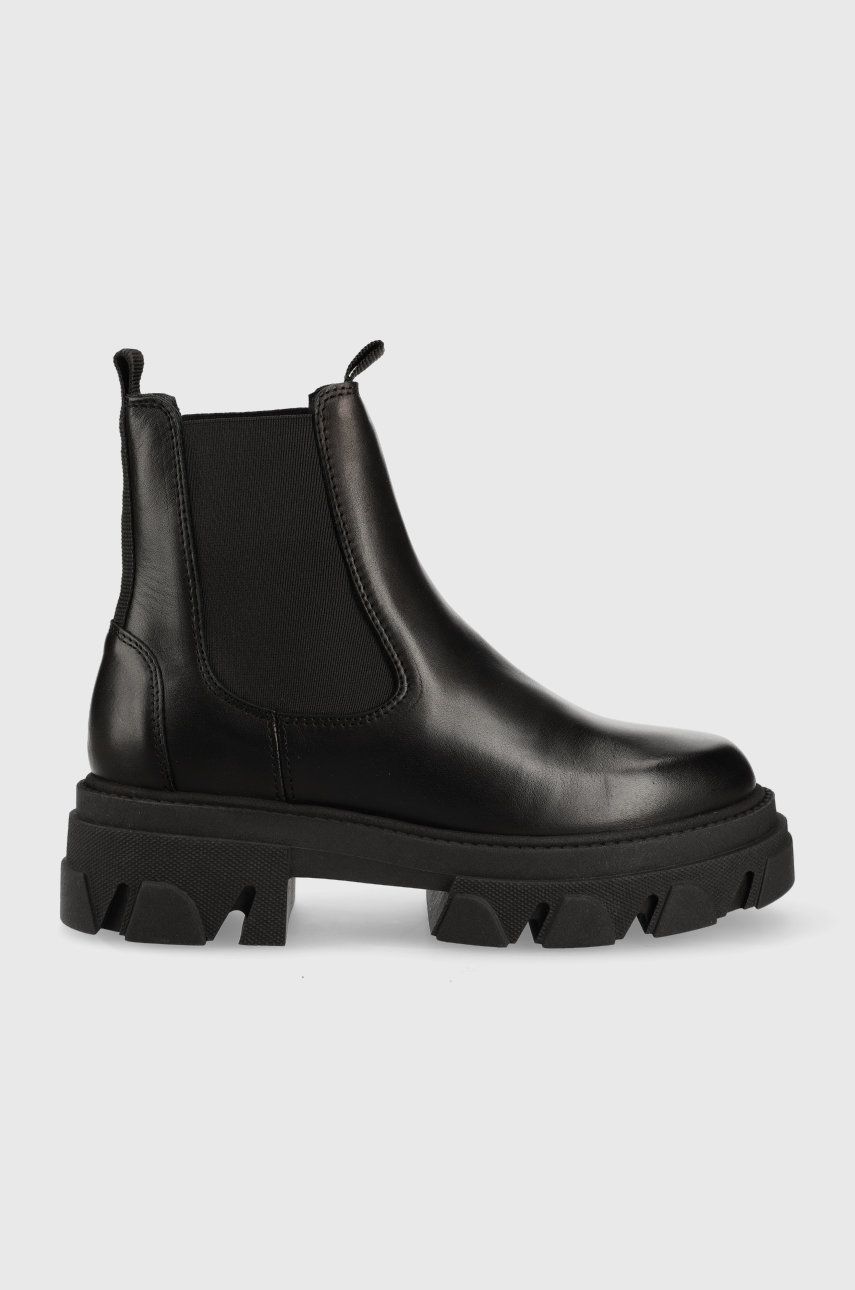 Aldo ghete chelsea de piele Bigtrek femei, culoarea negru, cu platforma Aldo ghete chelsea de piele Bigtrek femei, culoarea negru, cu platforma