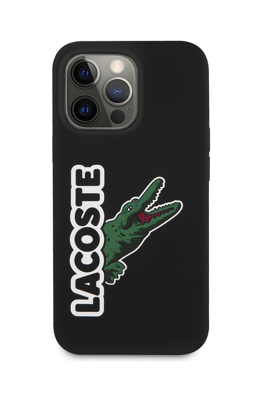 Lacoste husa pentru telefon Iphone 13 Pro / 13 6,1" culoarea negru Lacoste husa pentru telefon Iphone 13 Pro / 13 6,1" culoarea negru