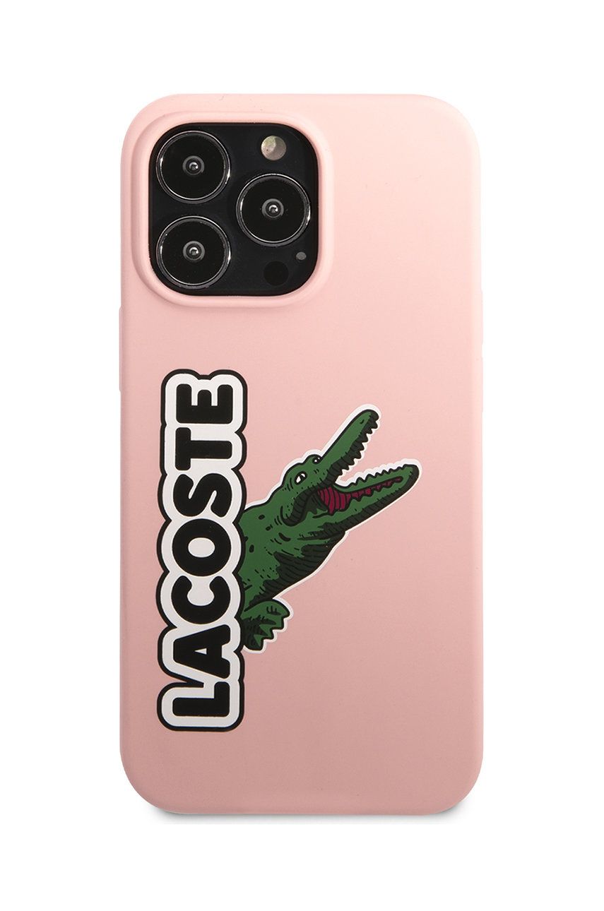 Lacoste husa pentru telefon Iphone 13 Pro / 13 6,1" culoarea roz Lacoste husa pentru telefon Iphone 13 Pro / 13 6,1" culoarea roz