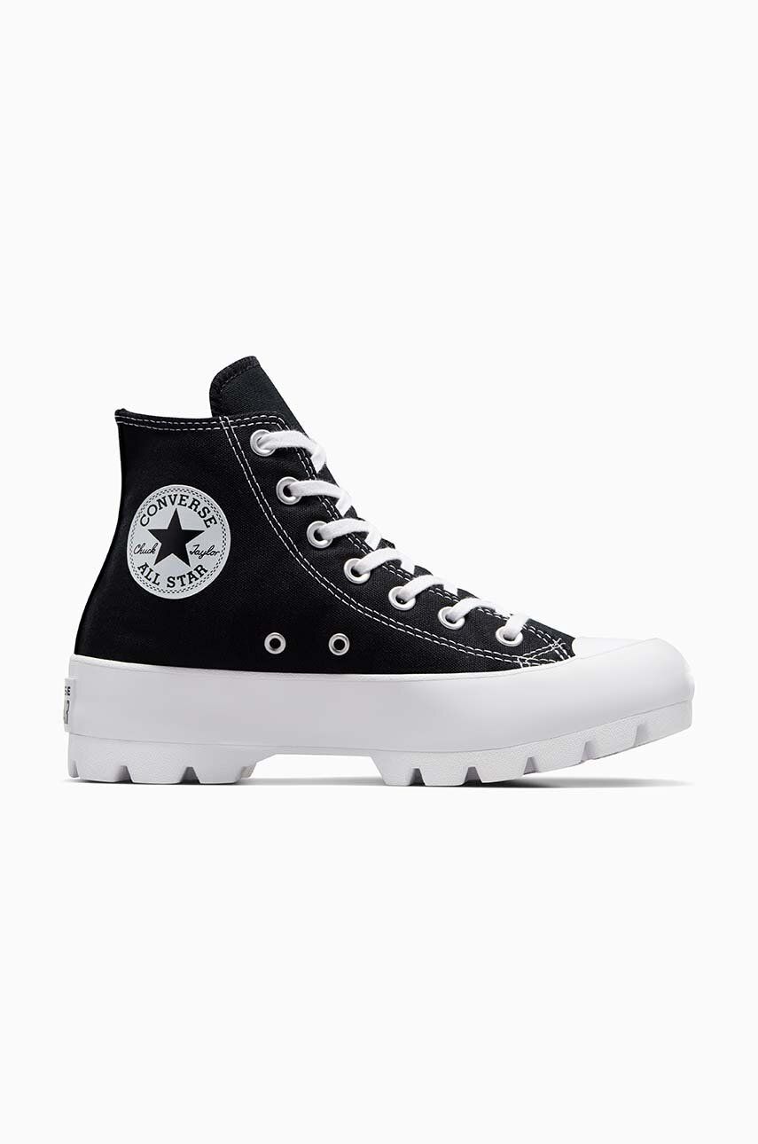 Converse tenisi Chuck Taylor All Star Lugged Hi femei, culoarea negru Converse tenisi Chuck Taylor All Star Lugged Hi femei, culoarea negru