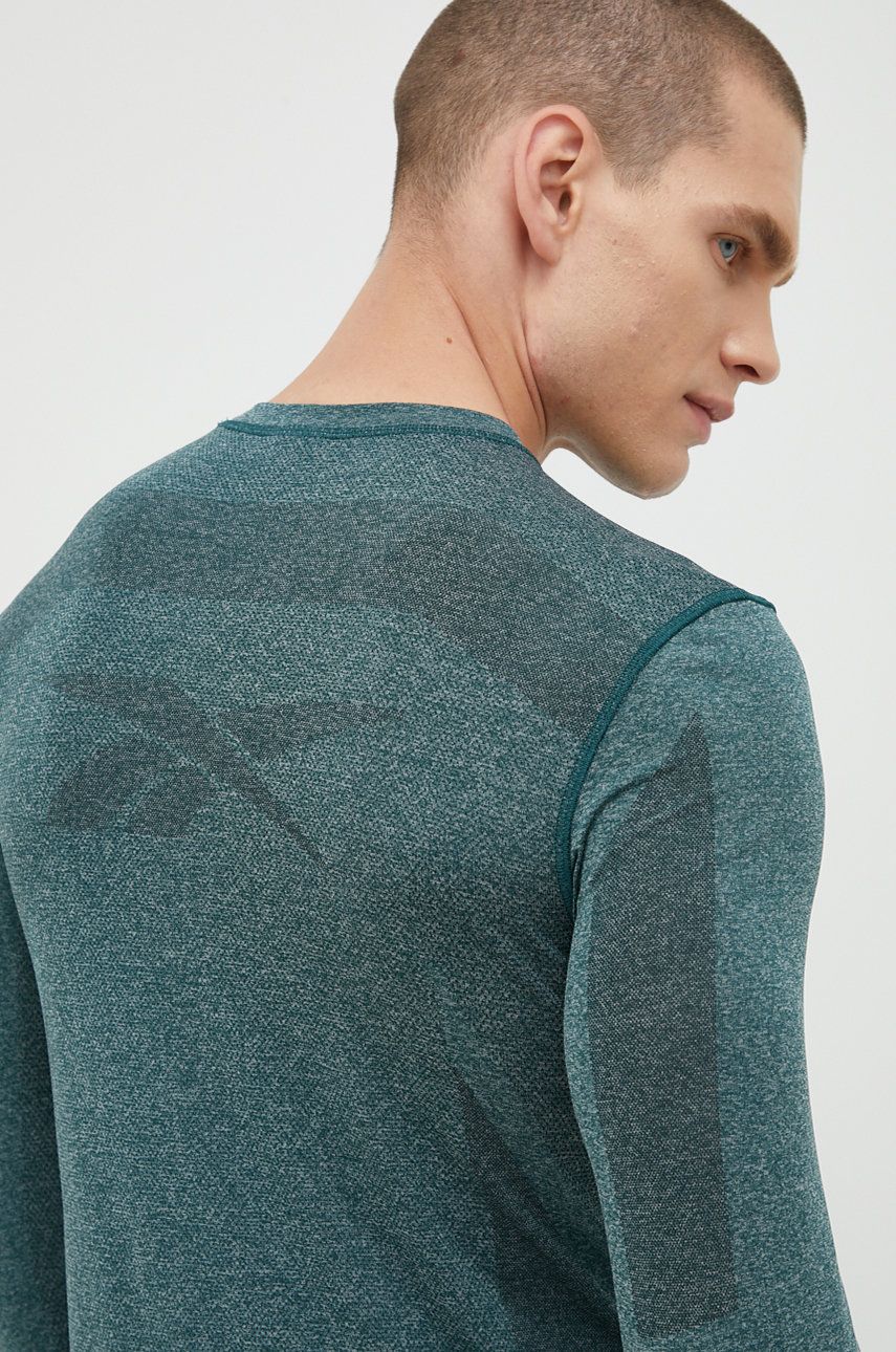 Reebok mânecă lungă de antrenament United By Fitness Speed Myoknit culoarea verde, neted Reebok mânecă lungă de antrenament United By Fitness Speed Myoknit culoarea verde, neted