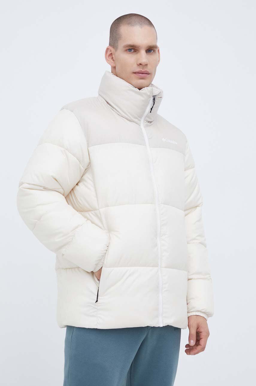 Columbia geacă M Puffect II Jacket bărbați, culoarea bej, de iarnă 2025821 Columbia geacă M Puffect II Jacket bărbați, culoarea bej, de iarnă 2025821