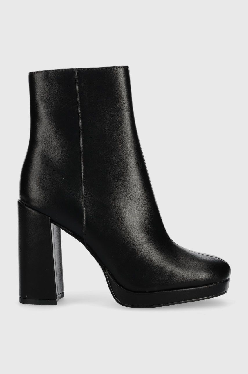 Steve Madden botine Main femei, culoarea negru, cu toc drept Steve Madden botine Main femei, culoarea negru, cu toc drept