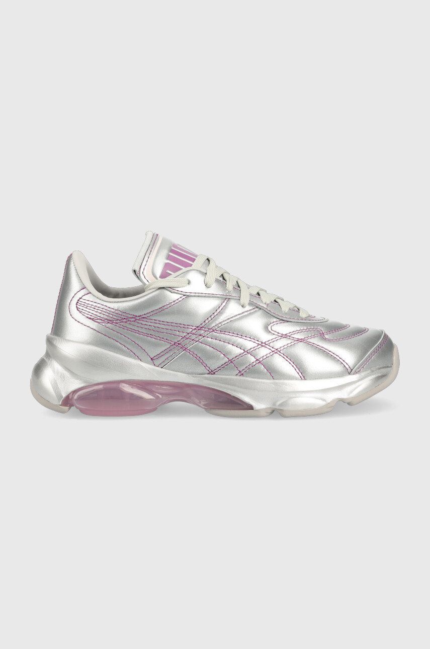 Puma sneakers din piele X Dua Lipa culoarea argintiu, 387291 387291-01 Puma sneakers din piele X Dua Lipa culoarea argintiu, 387291 387291-01