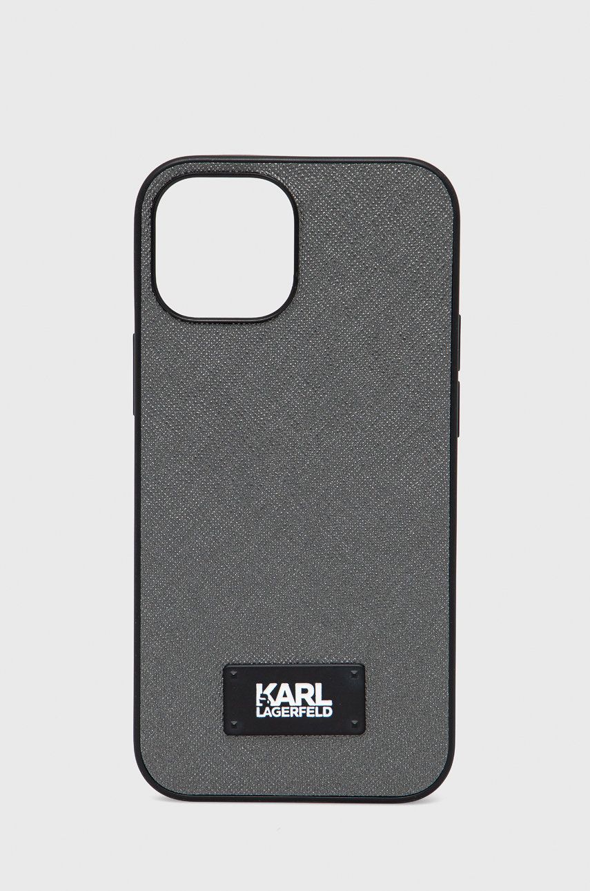 Karl Lagerfeld Husa pentru telefon iPhone 13 Mini 5,4'' culoarea argintiu Karl Lagerfeld Husa pentru telefon iPhone 13 Mini 5,4'' culoarea argintiu