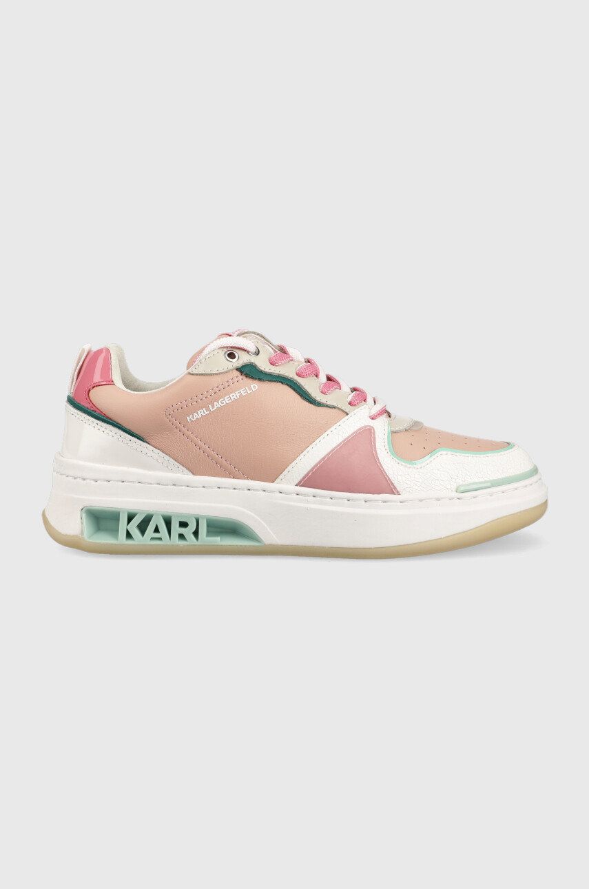 Karl Lagerfeld sneakers din piele Elektra Ii Lo culoarea roz Karl Lagerfeld sneakers din piele Elektra Ii Lo culoarea roz