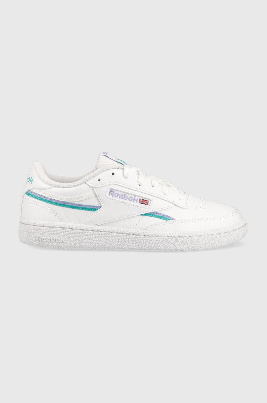 Reebok Classic sneakers CLUB C 85 GY9733 culoarea alb GY9733-WH/LIL/CL Reebok Classic sneakers CLUB C 85 GY9733 culoarea alb GY9733-WH/LIL/CL