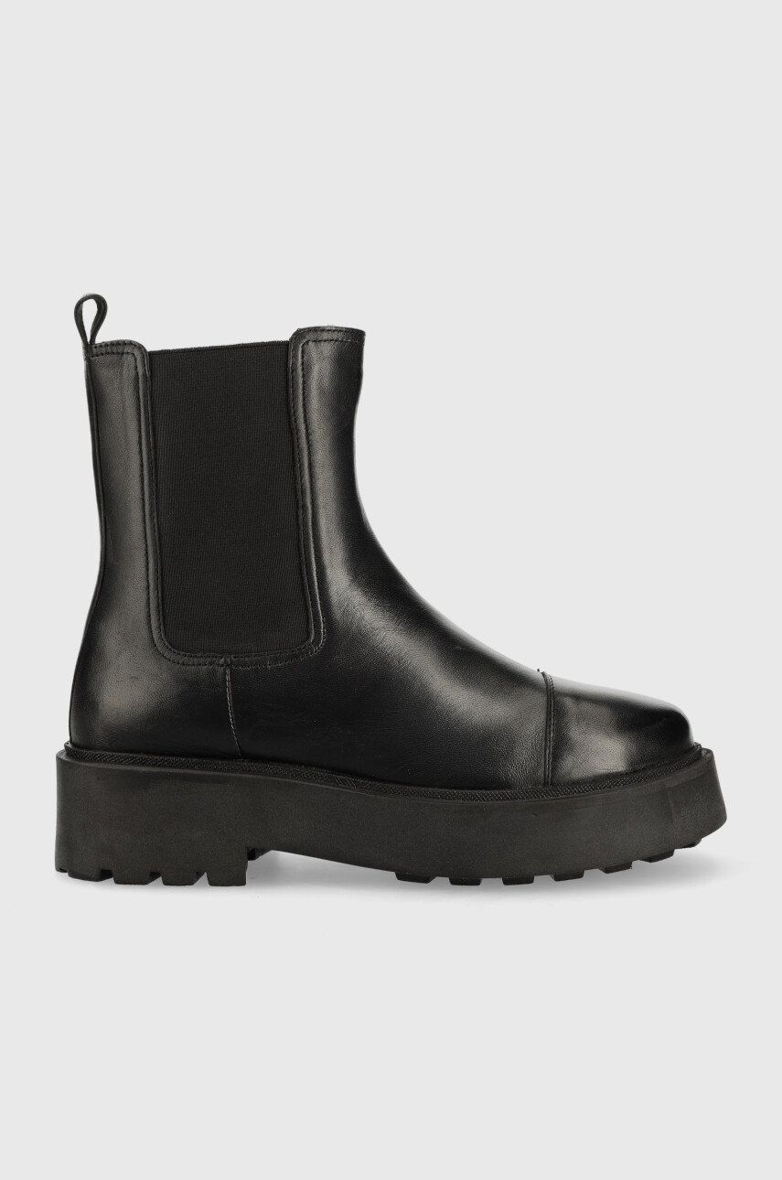 Answear Lab ghete chelsea de piele femei, culoarea negru, cu toc plat Answear Lab ghete chelsea de piele femei, culoarea negru, cu toc plat