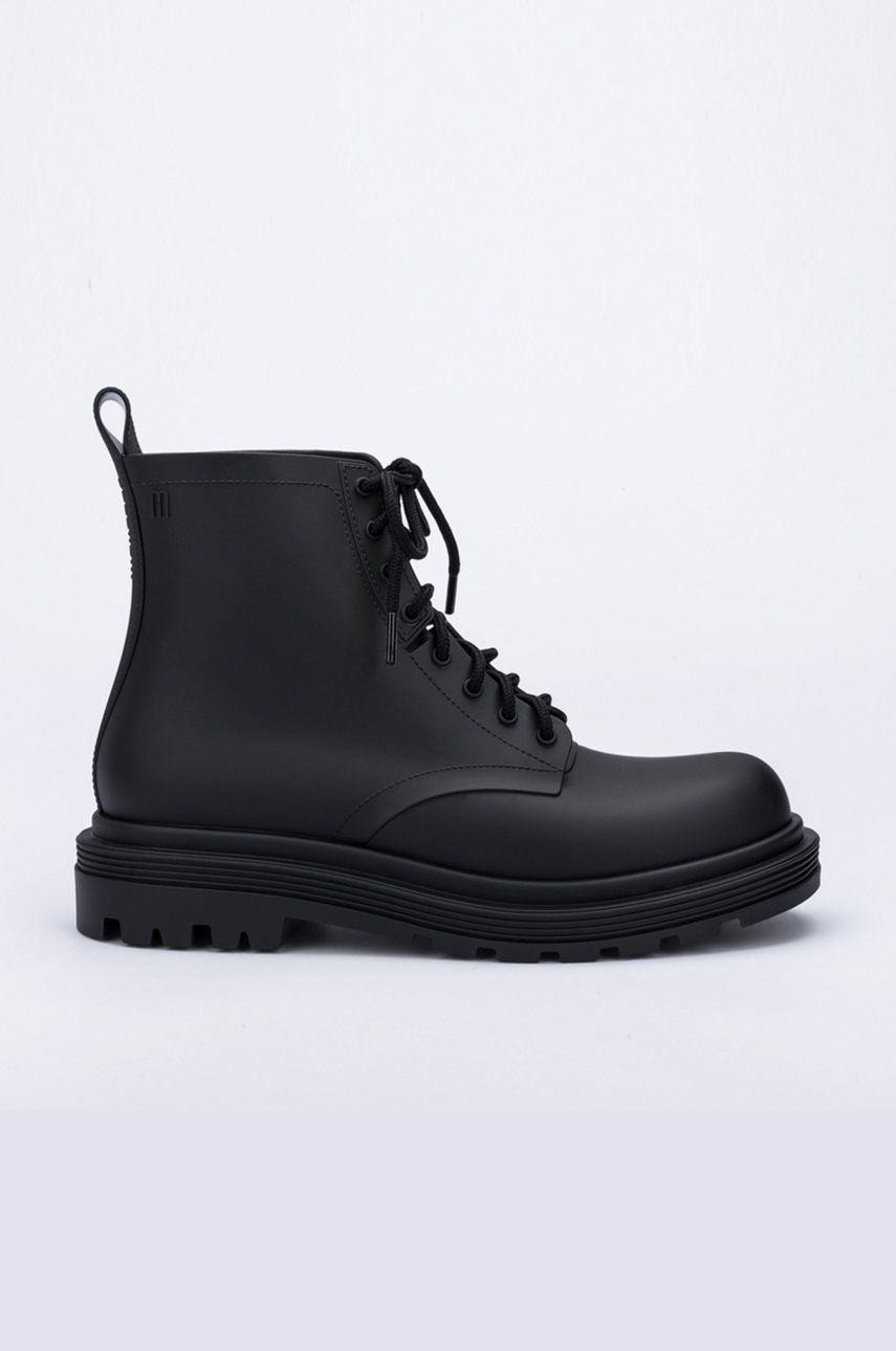 Melissa bocanci Melissa Coturno Ad femei, culoarea negru, cu toc plat Melissa bocanci Melissa Coturno Ad femei, culoarea negru, cu toc plat