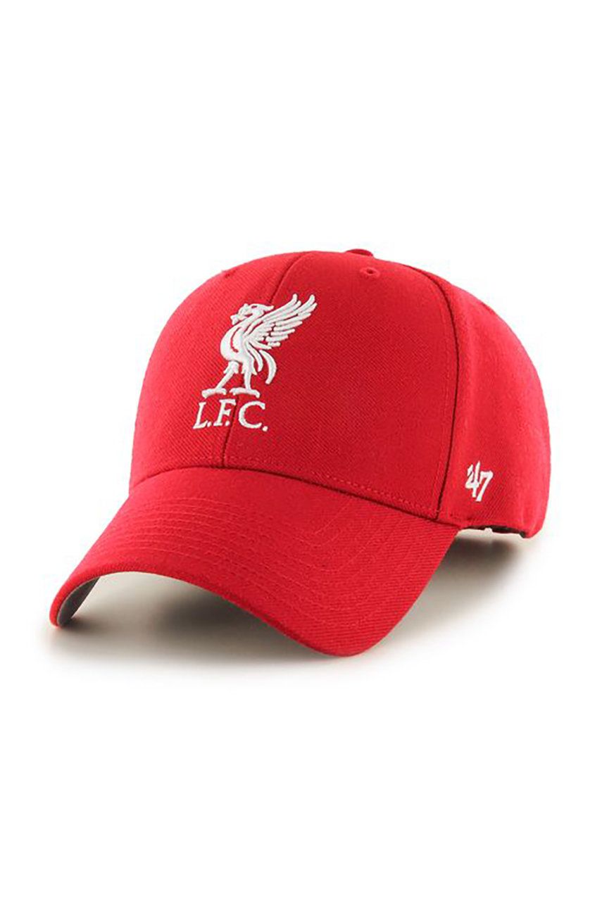 47brand șapcă Liverpool FC culoarea roșu, cu imprimeu EPL-MVP04WBV-RDB 47brand șapcă Liverpool FC culoarea roșu, cu imprimeu EPL-MVP04WBV-RDB