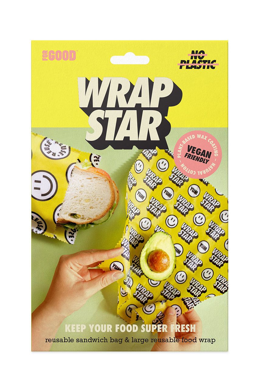 Luckies of London pungă și ambalaj reutilizabile pentru sandvișuri Wrap Star Luckies of London pungă și ambalaj reutilizabile pentru sandvișuri Wrap Star