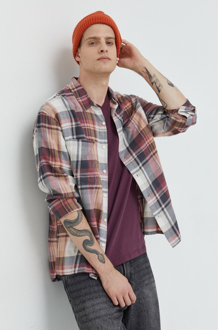 Abercrombie & Fitch camasa barbati, cu guler clasic, relaxed Abercrombie & Fitch camasa barbati, cu guler clasic, relaxed