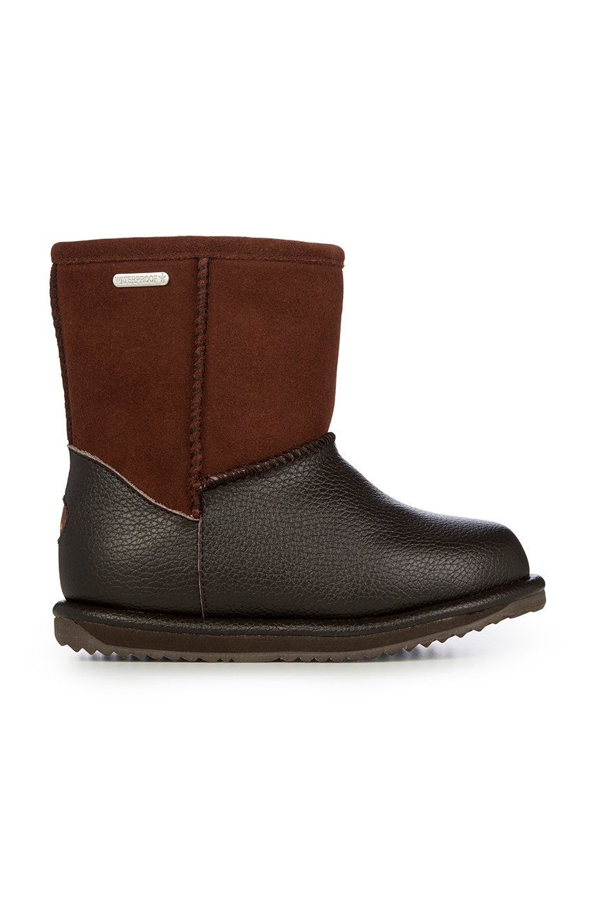 Emu Australia ghete de zapada din piele pentru copii Trigg culoarea negru Emu Australia ghete de zapada din piele pentru copii Trigg culoarea negru