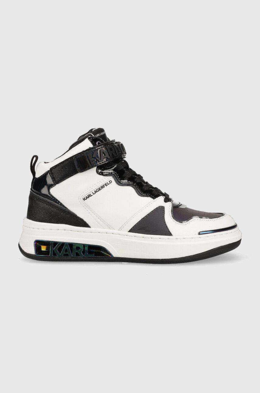 Karl Lagerfeld sneakers din piele Elektra Ii Hi culoarea alb Karl Lagerfeld sneakers din piele Elektra Ii Hi culoarea alb