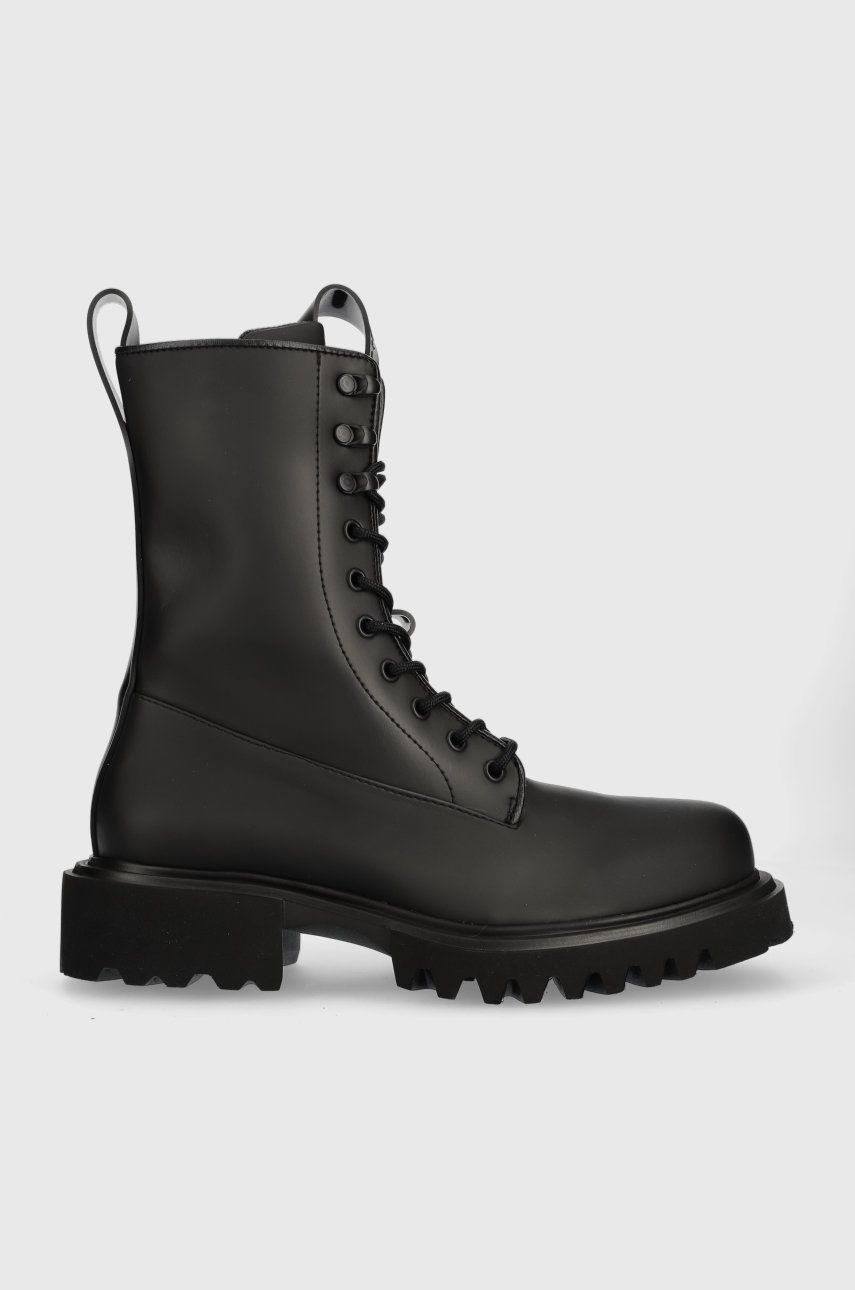 Rains bocanci 22600 Show Combat Boot bărbați, culoarea negru 22600.01-01.Black Rains bocanci 22600 Show Combat Boot bărbați, culoarea negru 22600.01-01.Black