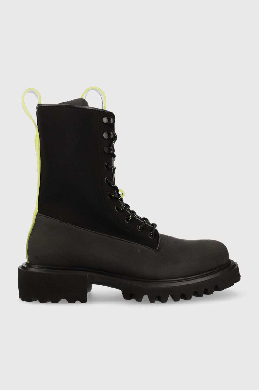 Rains bocanci 22610 Show Combat Boot Neopren bărbați, culoarea negru 22610.01-01.Black Rains bocanci 22610 Show Combat Boot Neopren bărbați, culoarea negru 22610.01-01.Black