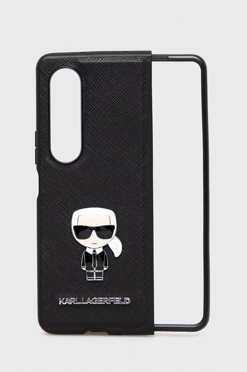 Karl Lagerfeld husa pentru telefon Galaxy Z Fold 4 culoarea negru Karl Lagerfeld husa pentru telefon Galaxy Z Fold 4 culoarea negru