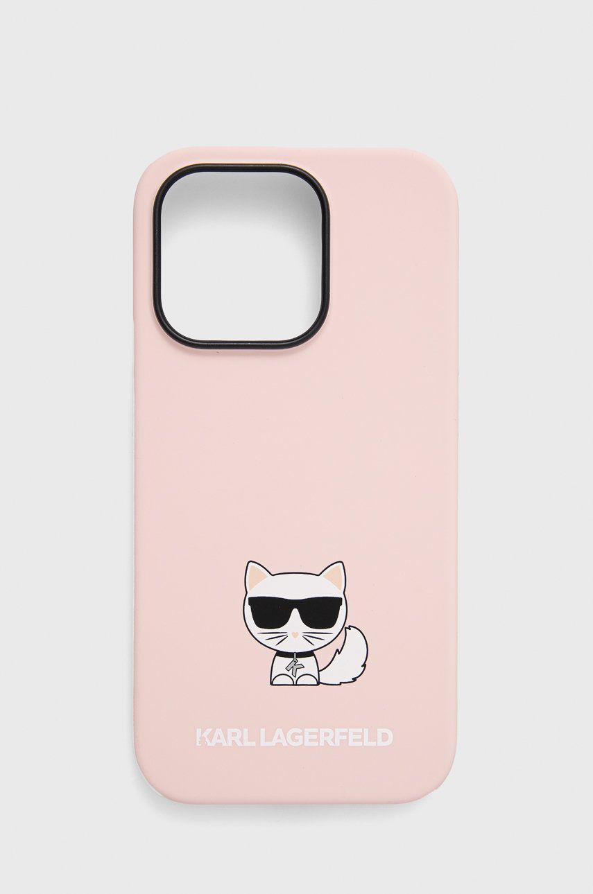 Karl Lagerfeld husa pentru telefon iPhone 14 Pro 6,1" culoarea roz Karl Lagerfeld husa pentru telefon iPhone 14 Pro 6,1" culoarea roz