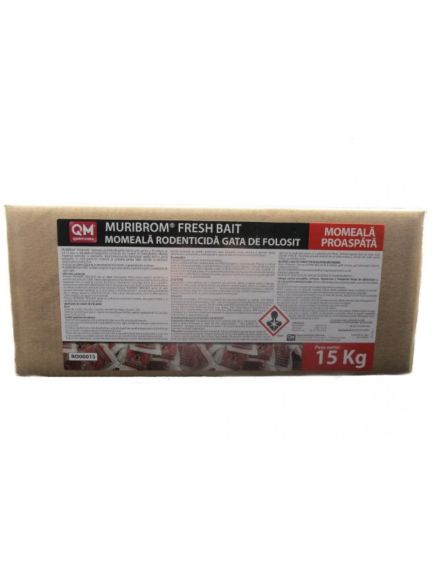 MURIBROM, momeala rodenticida proaspata, gata de folosit, 15kg Engros MURIBROM, momeala rodenticida proaspata, gata de folosit, 15kg Engros