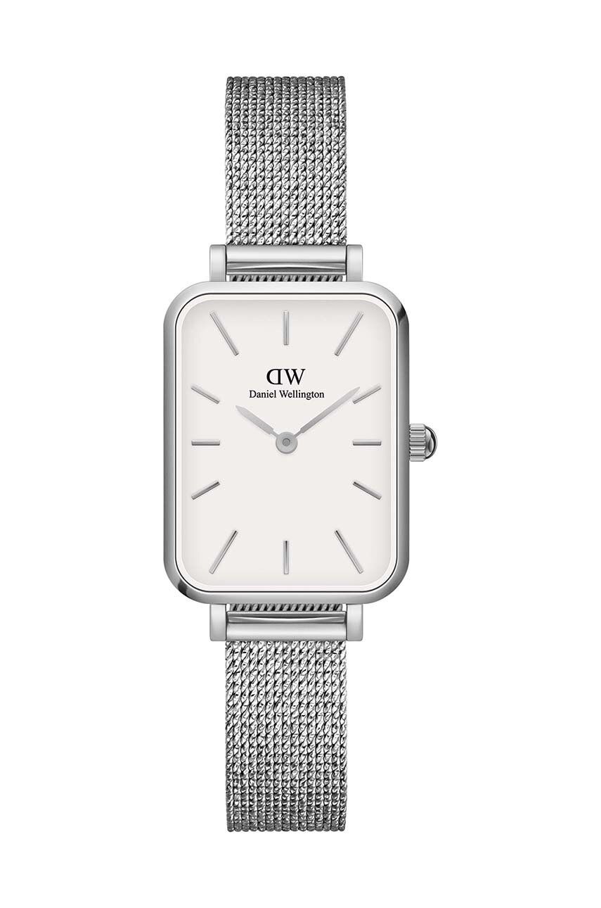 Daniel Wellington ceas Quadro Pressed femei, culoarea argintiu Daniel Wellington ceas Quadro Pressed femei, culoarea argintiu
