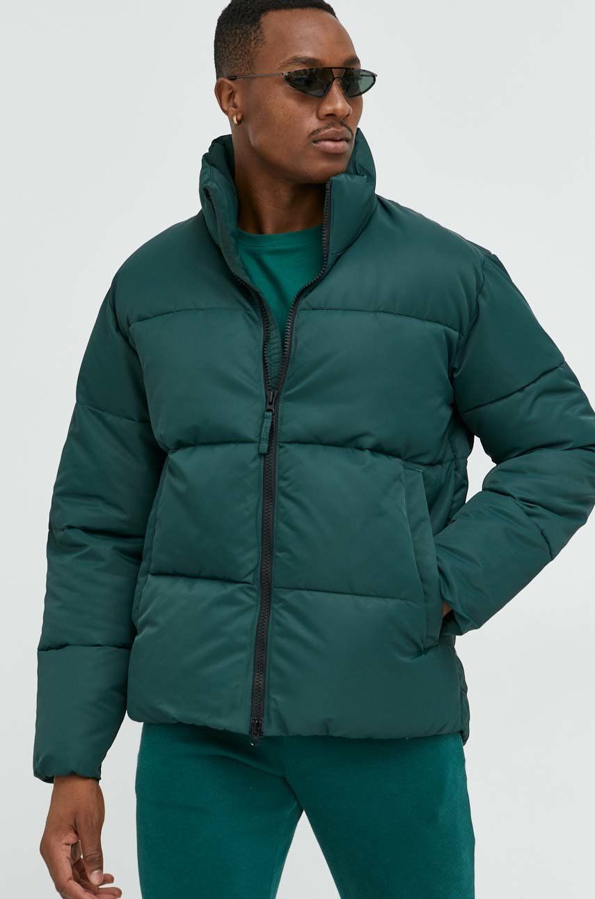 Abercrombie & Fitch geaca barbati, culoarea verde, de iarna Abercrombie & Fitch geaca barbati, culoarea verde, de iarna