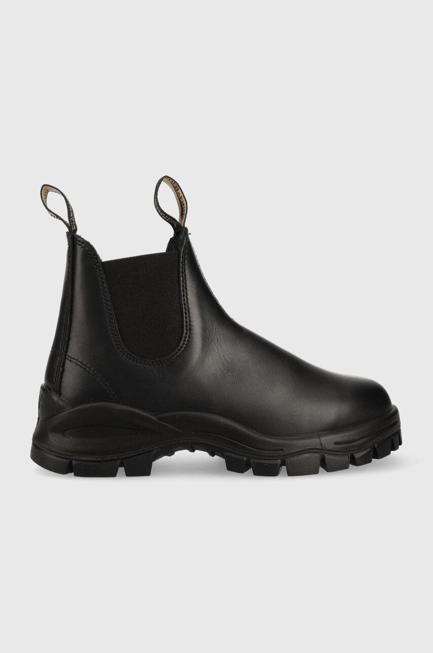 Blundstone ghete chelsea de piele 2240 femei, culoarea negru, cu platforma Blundstone ghete chelsea de piele 2240 femei, culoarea negru, cu platforma