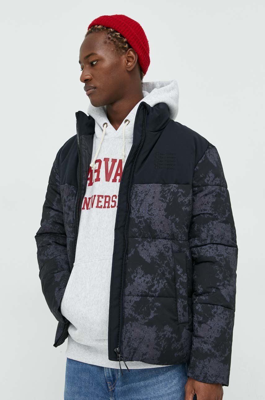 Champion geacă bărbați, culoarea negru, de tranziție, oversize 218086-WRE/ALL/NB Champion geacă bărbați, culoarea negru, de tranziție, oversize 218086-WRE/ALL/NB
