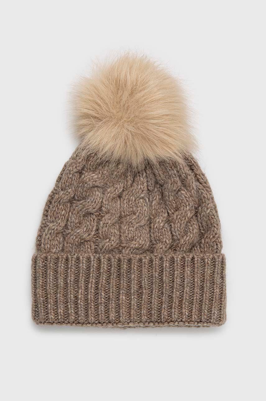 Abercrombie & Fitch caciula culoarea gri, din tricot gros Abercrombie & Fitch caciula culoarea gri, din tricot gros
