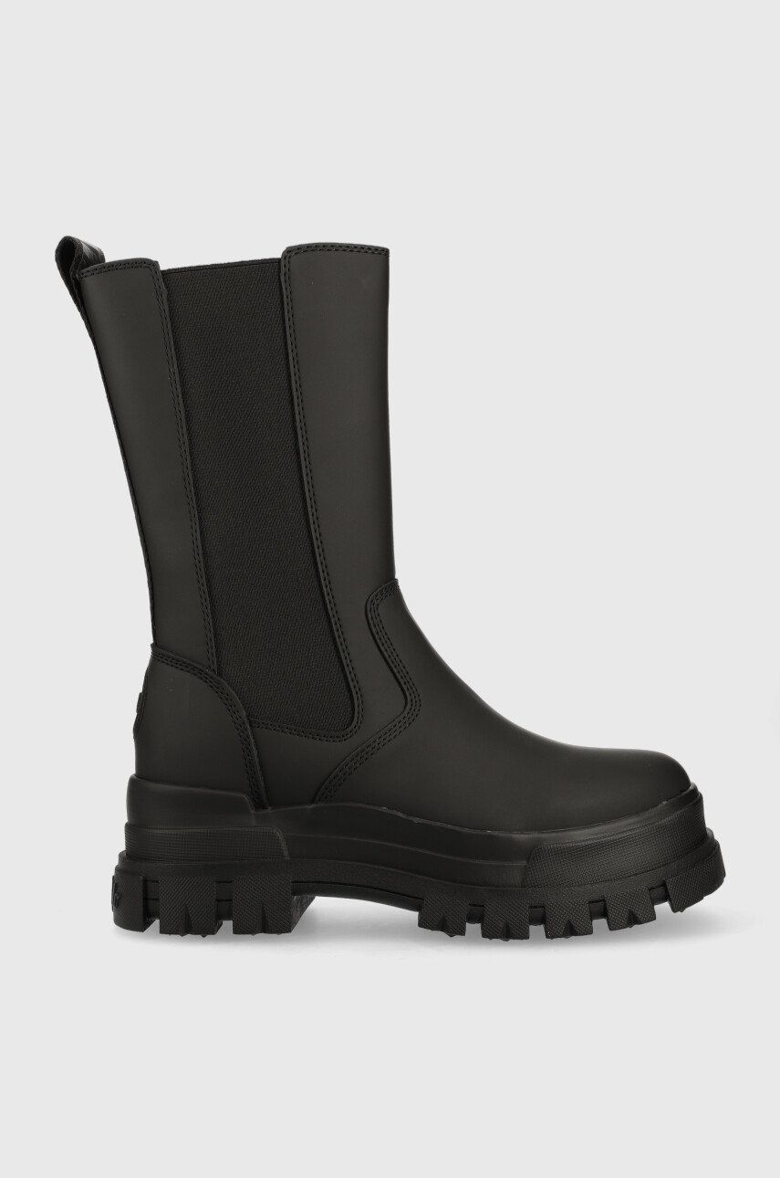 Buffalo cizme Aspha Clf Rain Chelsea Hi femei, culoarea negru, cu platforma Buffalo cizme Aspha Clf Rain Chelsea Hi femei, culoarea negru, cu platforma