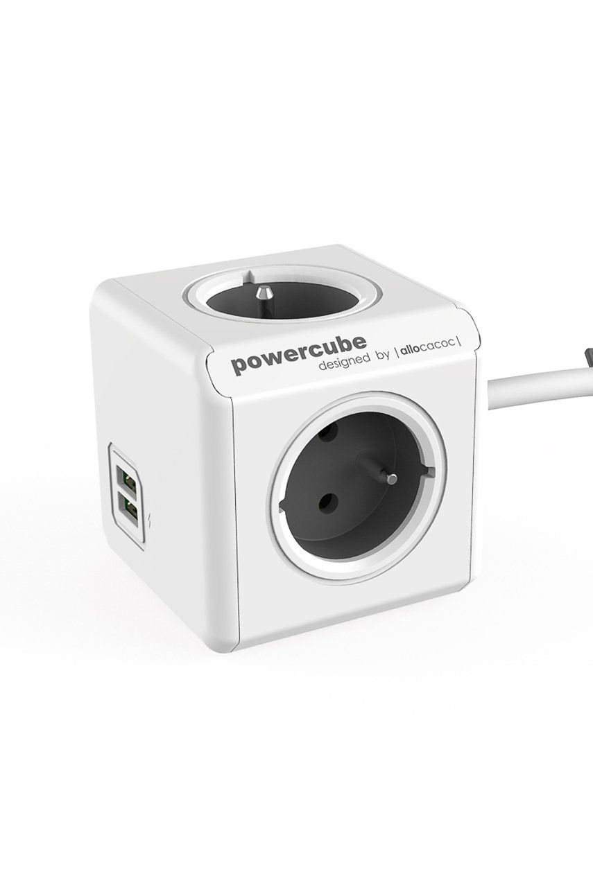 Allocacoc Splitter modular PowerCube Extended USB 1,5 m GREY Allocacoc Splitter modular PowerCube Extended USB 1,5 m GREY