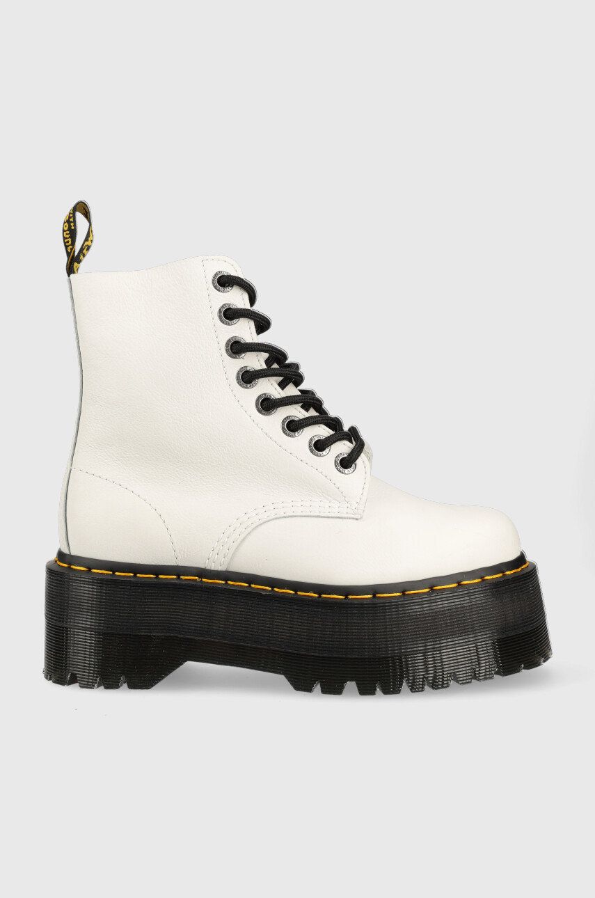 Dr. Martens bocanci de piele 1460 Pascal Max femei, culoarea alb, cu platformă DM26925113 Dr. Martens bocanci de piele 1460 Pascal Max femei, culoarea alb, cu platformă DM26925113