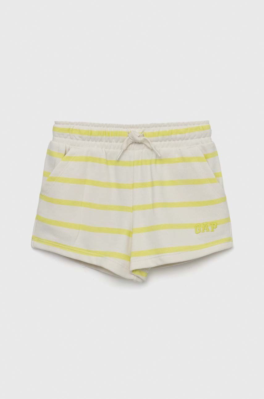 GAP pantaloni scurti copii culoarea verde, modelator, talie reglabila GAP pantaloni scurti copii culoarea verde, modelator, talie reglabila