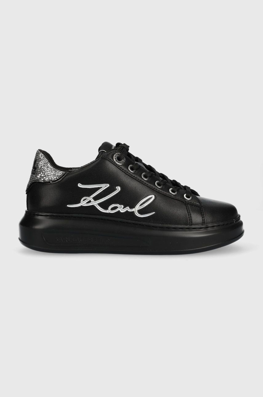 Karl Lagerfeld sneakers din piele KAPRI culoarea negru KL62510A Karl Lagerfeld sneakers din piele KAPRI culoarea negru KL62510A