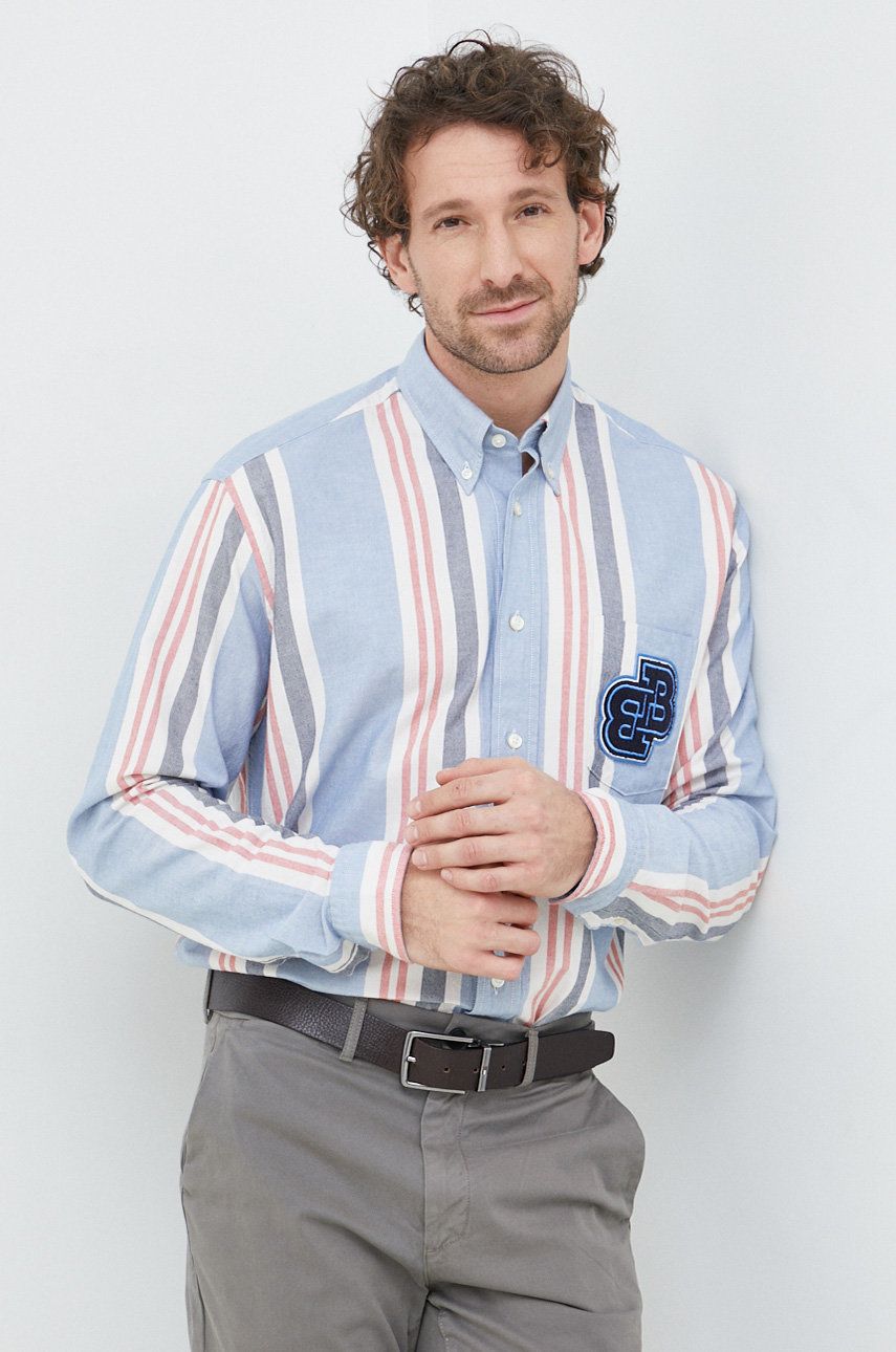 BOSS camasa din bumbac BOSS ORANGE barbati, cu guler button-down, regular BOSS camasa din bumbac BOSS ORANGE barbati, cu guler button-down, regular