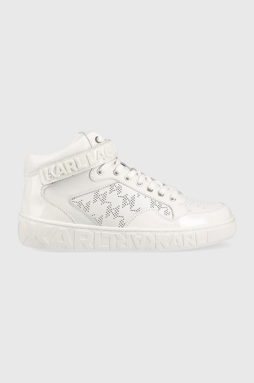 Karl Lagerfeld sneakers din piele KUPSOLE III culoarea alb KL61056 Karl Lagerfeld sneakers din piele KUPSOLE III culoarea alb KL61056
